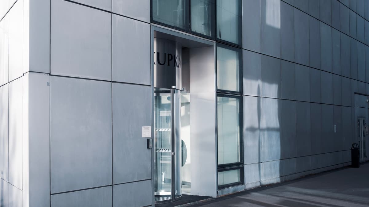 Office building entrance